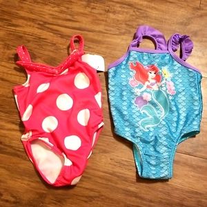 Infant girl swim suits, 6-9 months